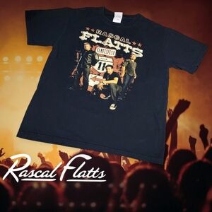 Rascal Flatts 2011 Flatfest‎ Tour Band Tee Black S